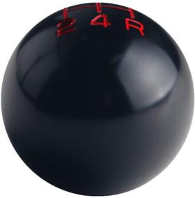img 4 attached to 🚗 DEWHEL Black/Red Aluminum Fing Fast Shift Knob: Enhance Your Shifting with 5 Speed Short Throw Shifter M12x1.25 M10x1.5 M10x1.25 M8x1.25