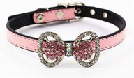 cocopet bling rhinestone pet bow tie collar necklace jewelry for small or medium dogs cats, female puppies - ideal for chihuahua, yorkie - cute costume outfits - lightweight and adjustable buckle (xs) логотип