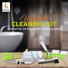 img 3 attached to 🧹 J&K Ink Window Cleaning Brushes: 13 Pcs Set for Effortless Cleaning of Window Gaps, Corners, Blinds, and Sliding Door Tracks