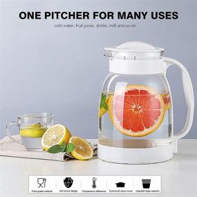 img 2 attached to Loobuu Pitcher Resistant Borosilicate Beverage Kitchen & Dining