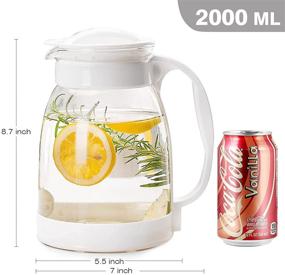 img 3 attached to Loobuu Pitcher Resistant Borosilicate Beverage Kitchen & Dining