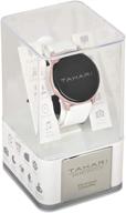 женские смарт-часы tahari — круглые смарт-часы, совместимые с ios и android — круглые фитнес-часы с силиконовым ремешком — sleep логотип