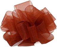 🎀 berwick simply sheer asiana ribbon - 1.5 inch width x 100 yards - rust ribbon by offray berwick llc logo