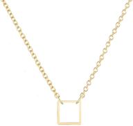 📿 dainty geometric pendant necklace for women – descount, featuring triangle, circle, square, bar, star layering necklaces logo