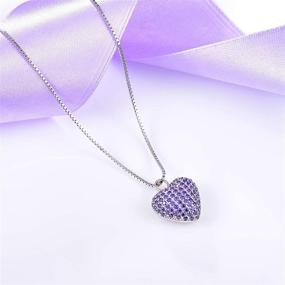 img 1 attached to 925 Sterling Silver Heart Urn Pendant for Pet/Human 💕 Ashes - Memorial Jewelry Gift for Women with CZ Crystals