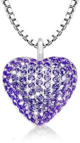 img 4 attached to 925 Sterling Silver Heart Urn Pendant for Pet/Human 💕 Ashes - Memorial Jewelry Gift for Women with CZ Crystals