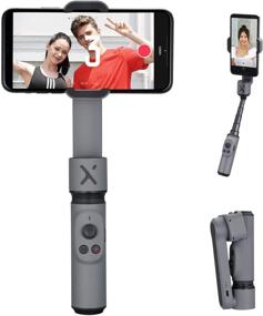 img 4 attached to Zhiyun Smooth-X: Foldable Smartphone Gimbal Stabilizer and Selfie Stick - Gray