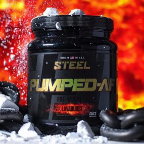 img 1 attached to 💪 Steel Supplements Pumped-AF Pre Workout Powder with N.O.7, 6g L-Citrulline & Kre-Alkalyn, Non-Stimulant, Caffeine-Free, Boost Blood Flow & Hydration, 30 Servings (Lavaburst) - SEO-optimized Pre-Workout Supplement