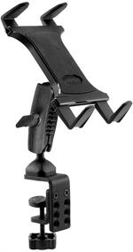 img 4 attached to 📱 Versatile Arkon Tablet Clamp Mount: Enhance Any Tripod, Cart, Table or Desk with iPad Air 2, iPad 4/3/2, iPad Pro – Retail Edition in Sleek Black