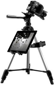 img 1 attached to 📱 Versatile Arkon Tablet Clamp Mount: Enhance Any Tripod, Cart, Table or Desk with iPad Air 2, iPad 4/3/2, iPad Pro – Retail Edition in Sleek Black