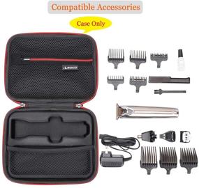 img 2 attached to 💼 RLSOCO Hard Case for Wahl Clipper Stainless Steel Lithium Ion Plus & Wahl Stainless Steel Lithium Ion 2.0+ Slate Beard Trimmers - Ultimate Protection for Hair Clippers & Shavers 9818