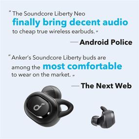 img 3 attached to 🎧 Anker Soundcore Liberty Neo: Обновленные наушники True Wireless с мощным басом, защита по стандарту IPX7 от воды, Bluetooth 5.0, стереозвонки, шумоизоляция - идеально подходят для спорта, тренировок и не только!