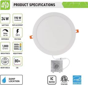 img 3 attached to 🔌 ASD Recessed Lighting: Temperature Selectable Industrial Electrical Lighting Components