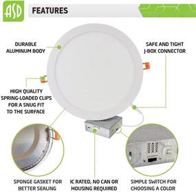 img 1 attached to 🔌 ASD Recessed Lighting: Temperature Selectable Industrial Electrical Lighting Components