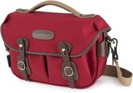 billingham hadley small pro camera bag (burgundy canvas/chocolate leather) logo