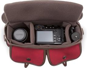 img 1 attached to Billingham Hadley Small Pro Camera Bag (Burgundy Canvas/Chocolate Leather)