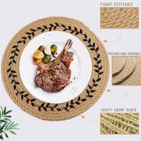 img 3 attached to Premium Natural Trivets: Reusable Placemats for Stylish Tabletop Protection