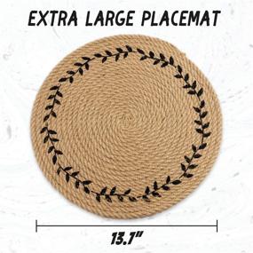 img 1 attached to Premium Natural Trivets: Reusable Placemats for Stylish Tabletop Protection