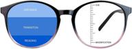 👓 lambbaa vintage round progressive multifocal presbyopic glasses, anti-blue light eyewear for both genders, readers (+0.00/+1.50 magnification) logo