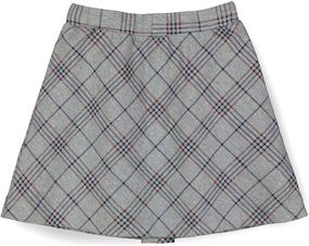 img 1 attached to 👗 Plaid Skirt for Girls by Hope & Henry – Dressy and Stylish Design