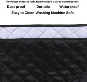 img 1 attached to 🔌 Black Dust Proof Mixer Cover with Pocket and Organizer Bag - Fits Kitchenaid, Sunbeam, Cuisinart, Hamilton Stand Mixers