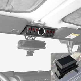 img 3 attached to 🚙 Hooke Road Overhead 6-Switch Pod Panel: Control & Source System for Jeep Wrangler JK & Unlimited (2011-2018)