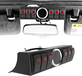 img 4 attached to 🚙 Hooke Road Overhead 6-Switch Pod Panel: Control & Source System for Jeep Wrangler JK & Unlimited (2011-2018)