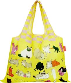 img 4 attached to 👜 Prairie Dog 2-WAY Shopping Bag with Durable Design & Stylish Cat Print - Model: DJQ-7715-PO