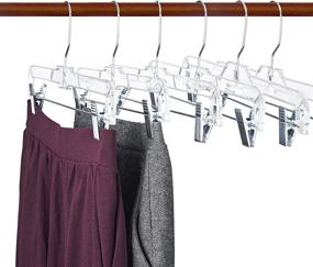 img 3 attached to 2-Pack Crystal Skirt/Slack Hangers - Organize Your Closet in Style! (50 Pieces)