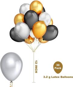 img 1 attached to FRETOD Gold Happy New Year Decorations 2022: 🎉 Foil Gold Balloons, Rain Curtain, Latex Balloons, and More!