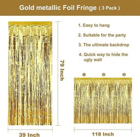 img 2 attached to FRETOD Gold Happy New Year Decorations 2022: 🎉 Foil Gold Balloons, Rain Curtain, Latex Balloons, and More!