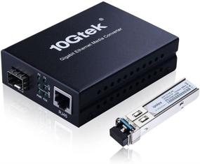 img 4 attached to Gigabit Fiber Media Converter with SFP Slot & EX Transceiver - Up to 40KM Reach