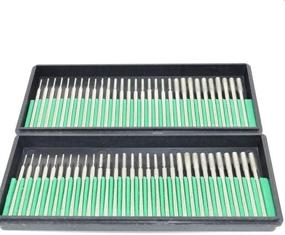 img 4 attached to 💎 Premium Diamond Drill Bit Cylindrical Burr Kit - Perfect for Jewelry, Beach Glass, Shells, Gemstones, Lapidary - Aiskaer 60 Pcs Set