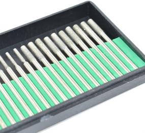 img 3 attached to 💎 Premium Diamond Drill Bit Cylindrical Burr Kit - Perfect for Jewelry, Beach Glass, Shells, Gemstones, Lapidary - Aiskaer 60 Pcs Set