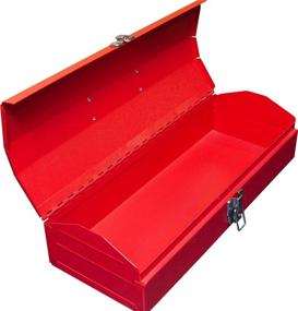 img 3 attached to 🧰 Torin Big Red ATB213 16-дюймовый портативный стальной инструментальный ящик с металлическим замком-защелкой - стиль с плоской крышей, красный