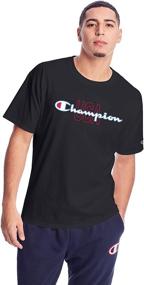 img 2 attached to 👕 Черная классическая футболка Champion 586926 большого размера - Мужская одежда и рубашки