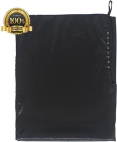img 2 attached to Black Iridescent Salon Cape with Snaps - Mane Caper: Professional, Extra Long 45 inch X 60 inch, Heavy Duty Material, Exceptional Durability for Barbershop and Beauty Shop Use, Ensures Long Lasting Performance and Specialized Finish (Black)