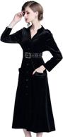 👗 vintage sleeves velvet button women's clothing: timeless elegance for women logo