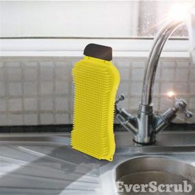 img 1 attached to EverScrub Silicone Sponge (2 Pack) Multi-Purpose Kitchen Sponge With Scrubber