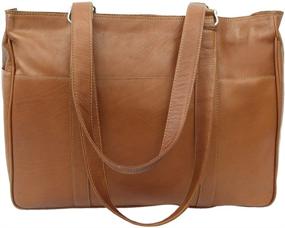 img 3 attached to Средние просторные ручные сумки и кошельки для женщин от Piel Leather