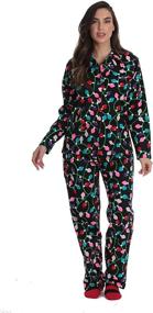 img 3 attached to Followme Printed Flannel Family Pajamas Women's Clothing
