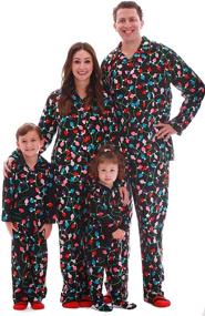 img 4 attached to Followme Printed Flannel Family Pajamas Women's Clothing