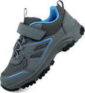 yeskis girls' athletic trekking sneakers with collision support logo