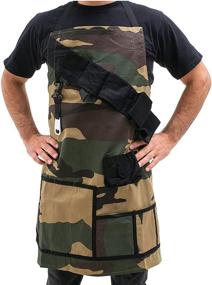 img 1 attached to BigMouth Inc BBQ Apron - The Grill Sergeant: Camouflage 🔥 Cotton Gag Gift for Cookouts, Adjustable Strap, Pockets, and Bottle Opener Included