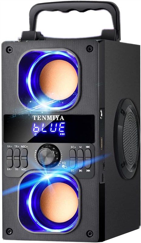 bluetooth wireless portable speakers subwoofer logo