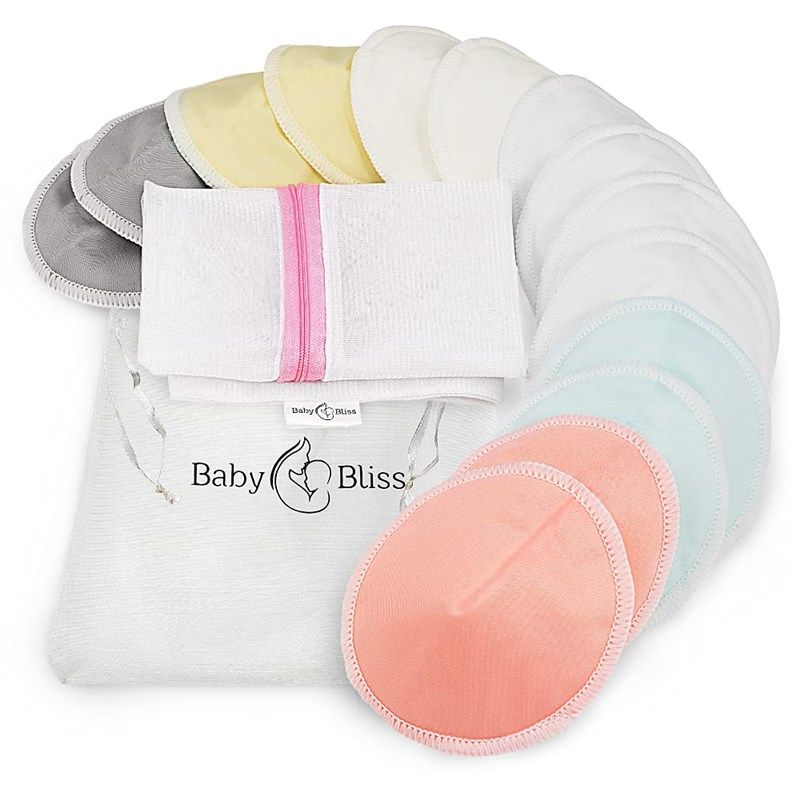 bliss organic bamboo nursing breast 로고