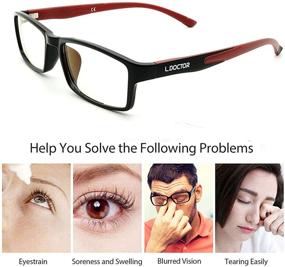 img 1 attached to Blue Light Blocking Glasses Headaches Vision Care