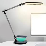 enhance productivity with the otus 2-in-1 led desk lamp: wireless charging, adjustable swing arm, dimmable brightness, 3 color modes for home office, study, reading, and working логотип