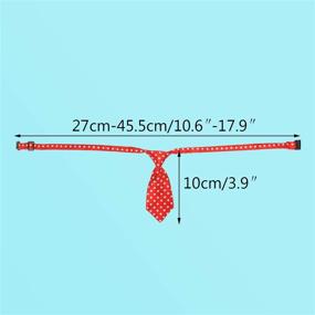 img 1 attached to Segarty Dog Neckties: Adjustable Pet Bow Ties Collar Set - Grooming Bows for Small Dogs Cats Puppy - Photography, Valentine, Christmas Party Gifts - 10 PCS