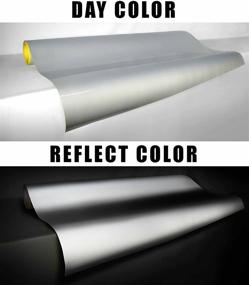 img 1 attached to 🚗 VViViD Reflective Gloss Silver White Vinyl Car Wrap Film | Easy DIY Installation | No-Mess Decal (1ft x 48 Inch)